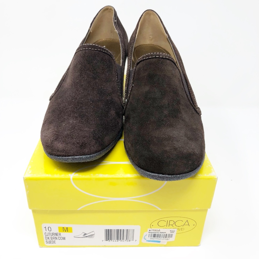 Circa Joan & David Sz 10 Brown Suede Leather Heels - Picture 7 of 8